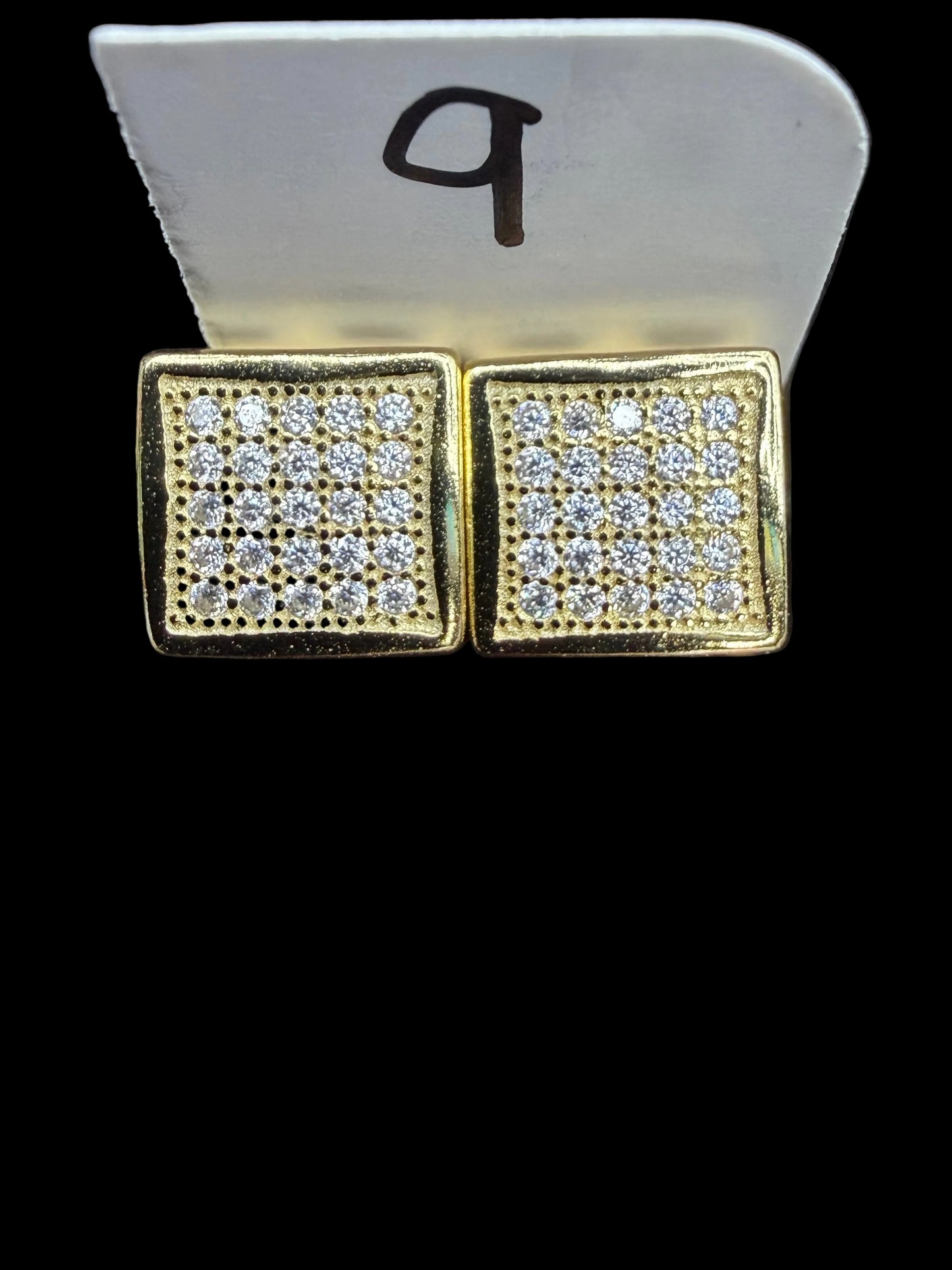 #9 MOISSANITE EARRINGS ( DIAMOND PASS THE TESTER)