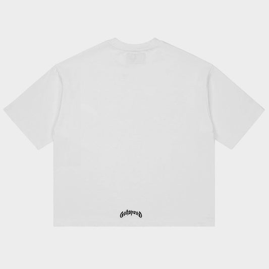GODSPEED GS LOGO WHITE T-SHIRT
