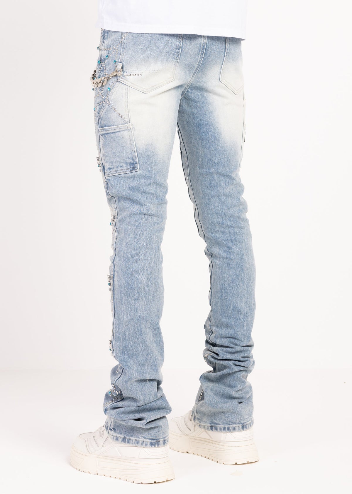 Guapi Aqua Blue Spider Denim