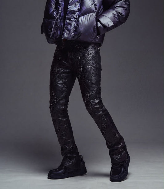 GUAPI All Black Relic Waxed Denim