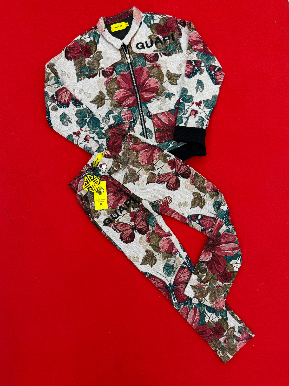 Guapi Butterfly kids set zip up and sweat pants