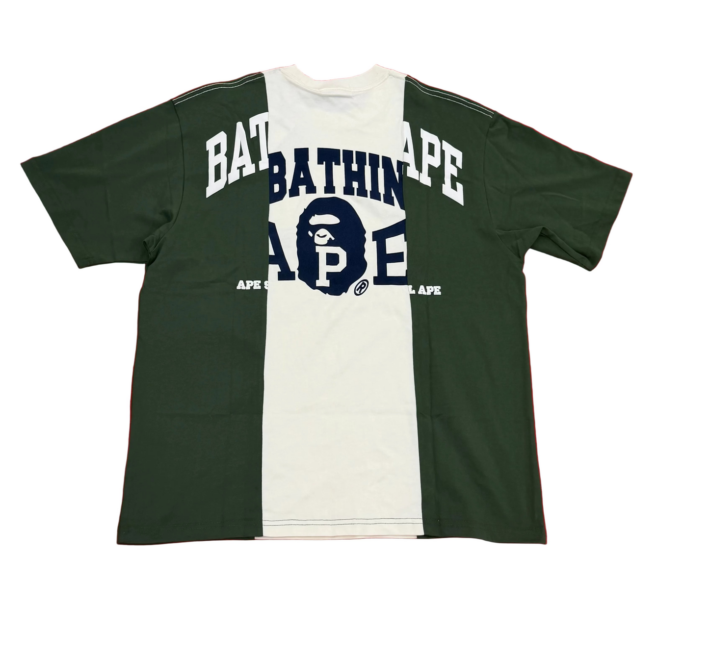 BAPE Green Badges Color Blocking T-Shirt