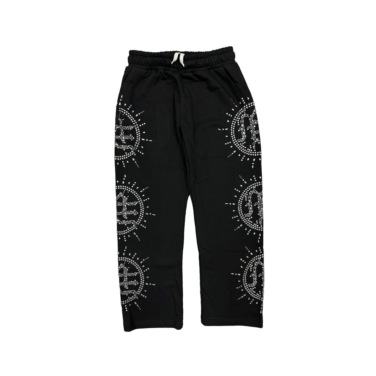 MIXED EMOTION BLACK PEARL ECLIPSE RHINESTONE PANTS