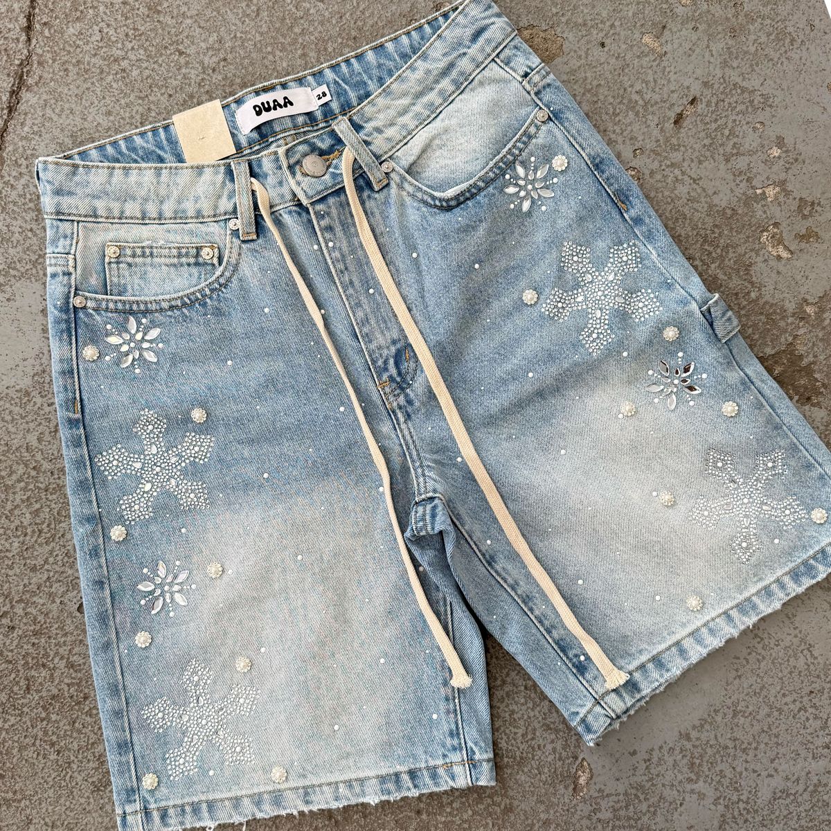 DUAA REWARD ICE STONE DENIM SHORT