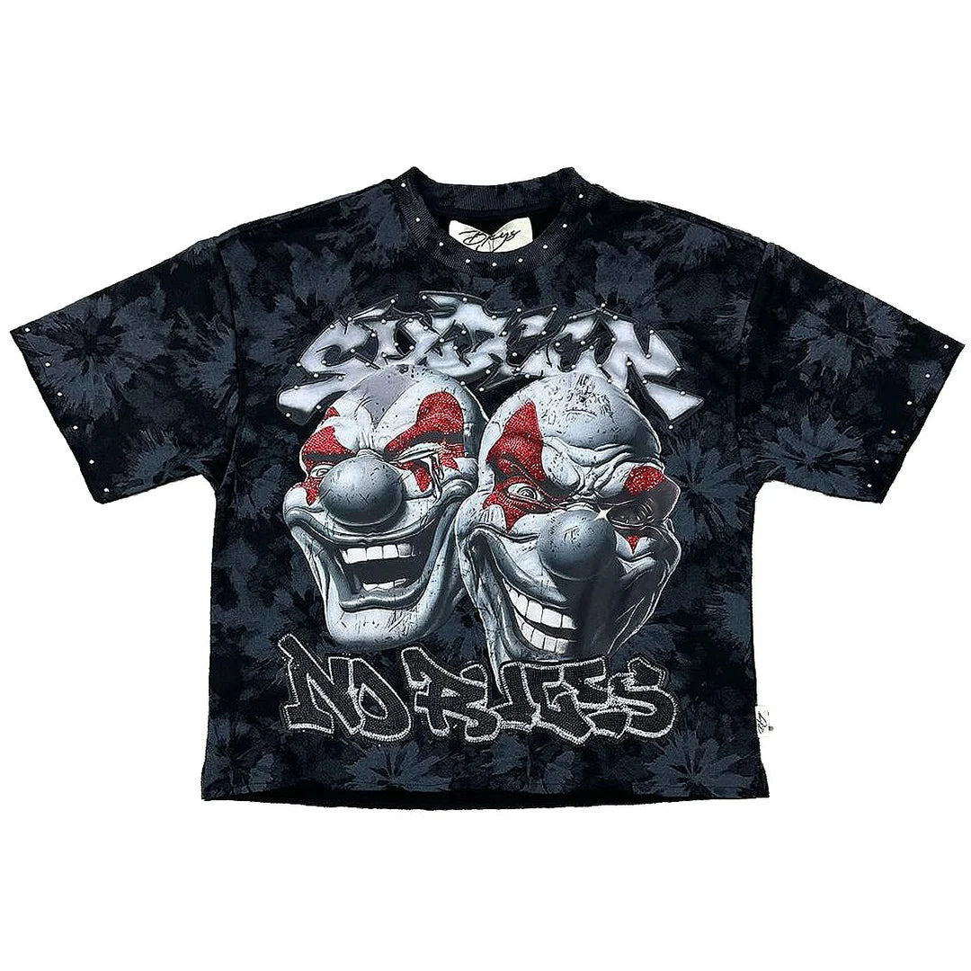 SINNER CLUB CROPPED TEE (BLACK)