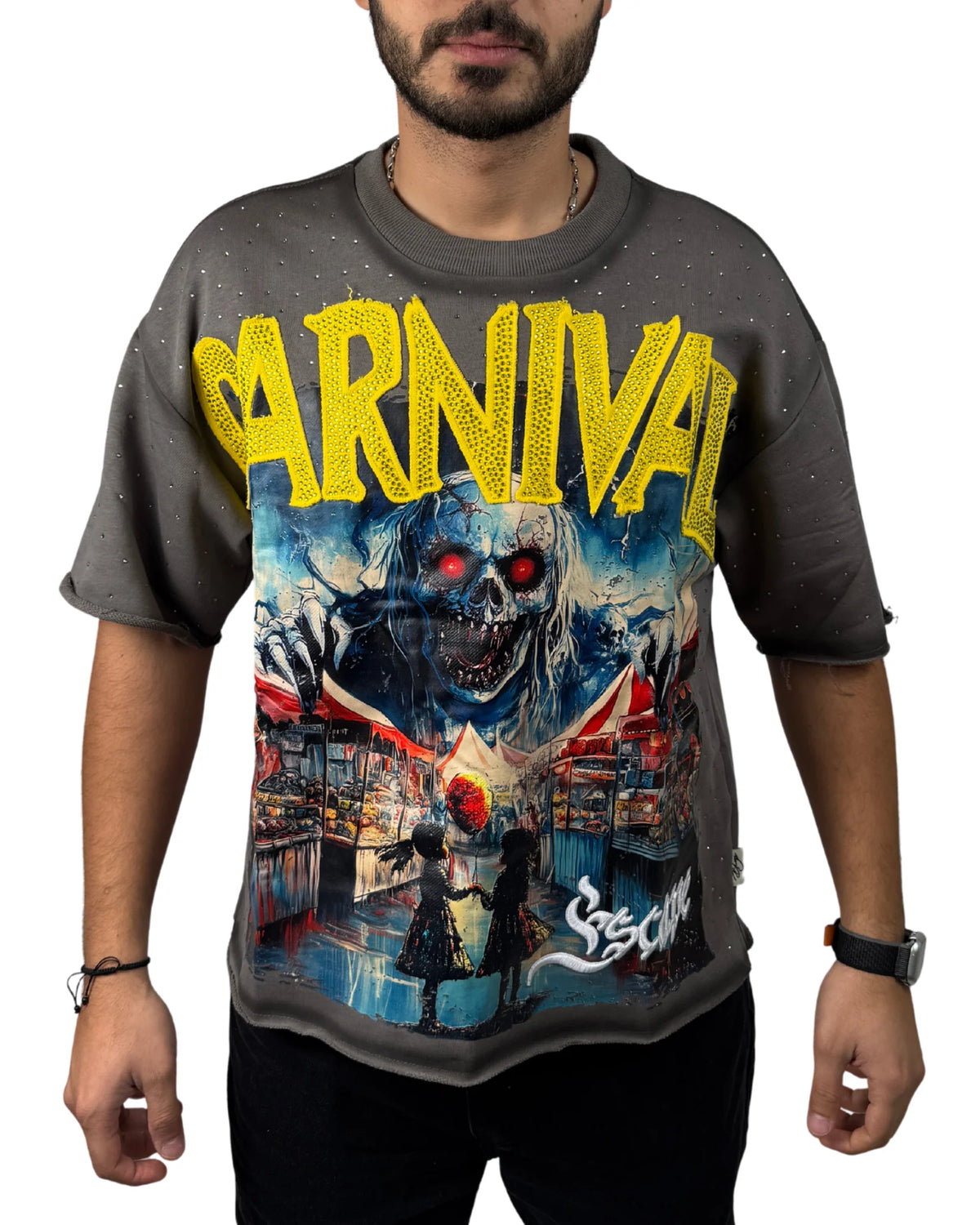 MENS CARNIVAL T-SHIRT GREY