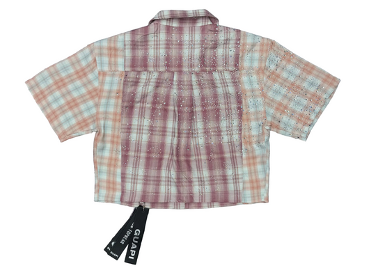 GUAPI women Eclipse Plaid Shirt