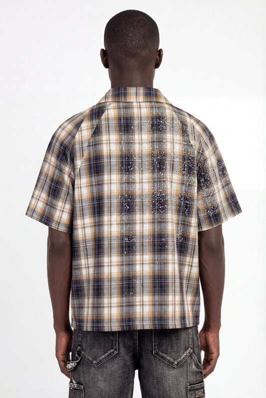 GUAPI Sand Plaid Shirt