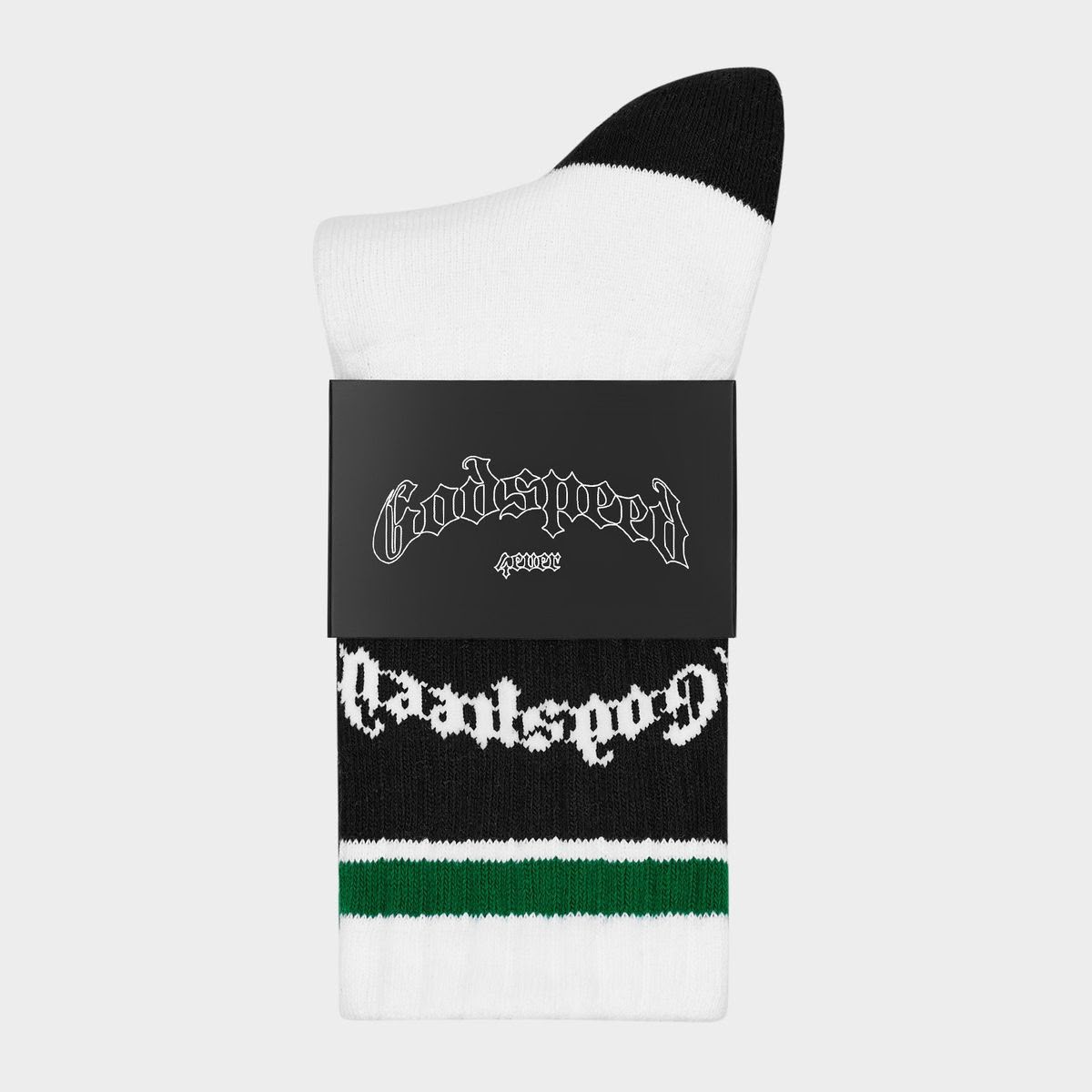 GODSPEED Og Logo Striped Sock (White/Yellow)