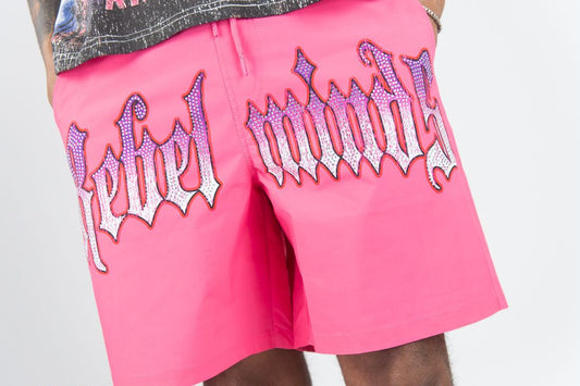 Rebel minds TOWN RHINESTONE SHORTS