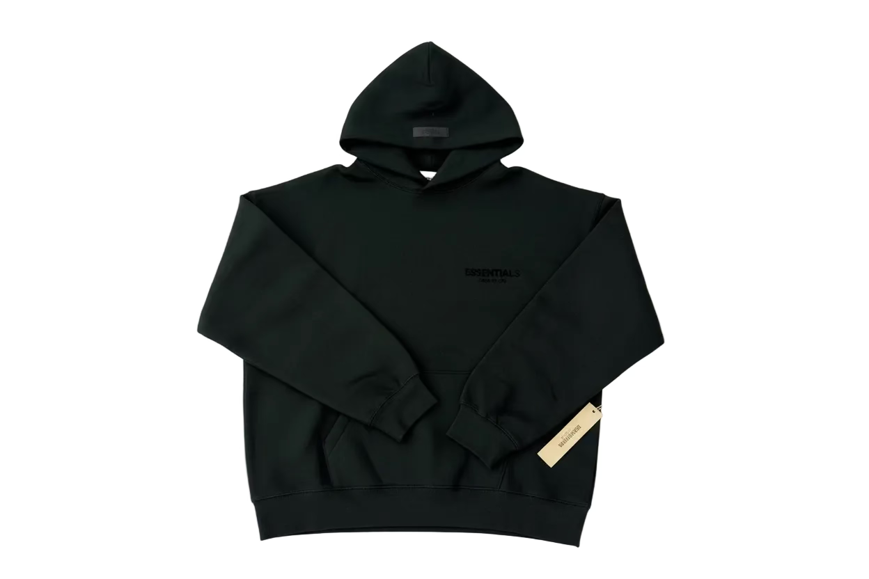 FEAR OF GOD ESSENTIALS FLEECE HOODIE BLACK