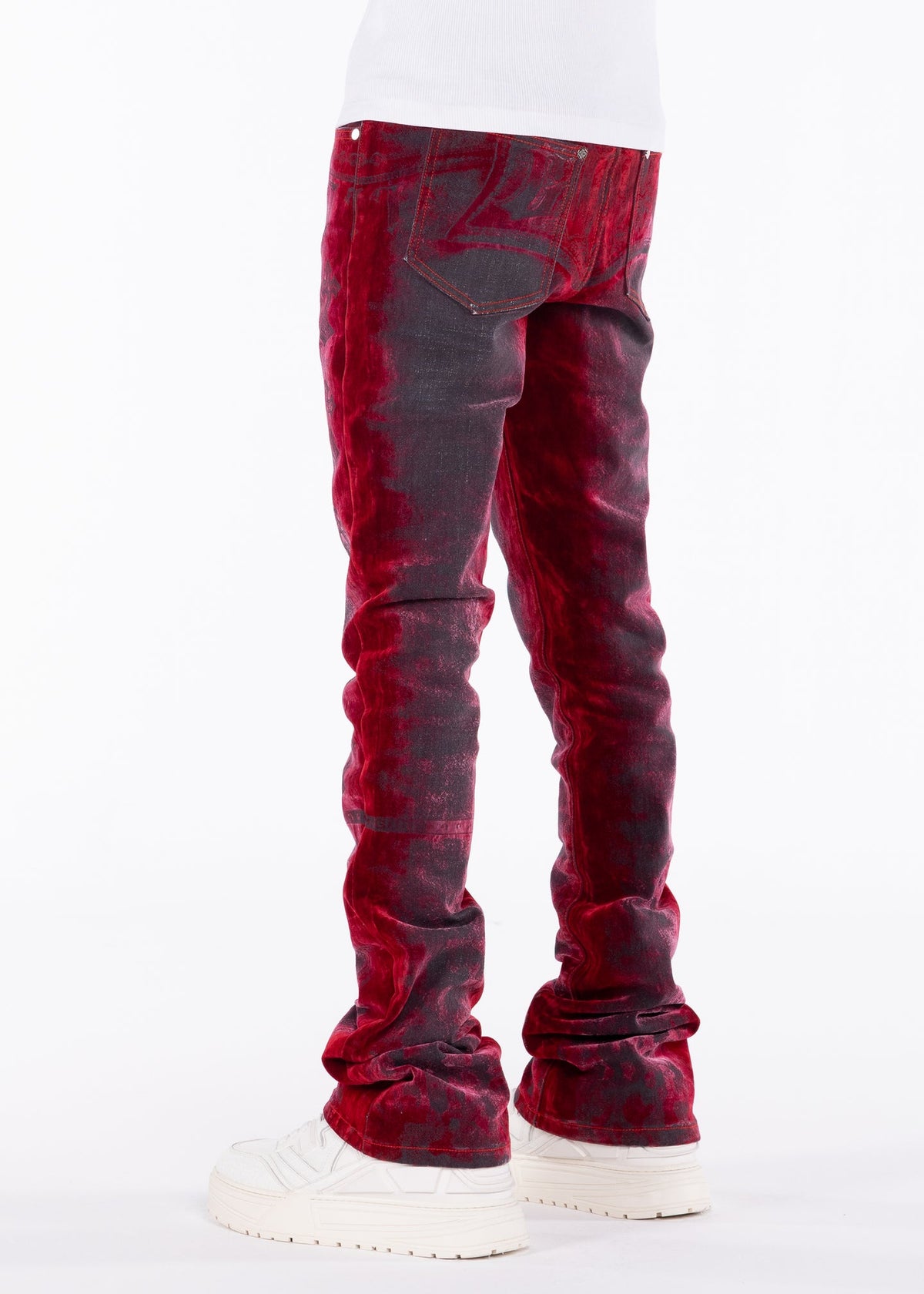 GUAPI Blood Red Laser Heavens Vault Denim