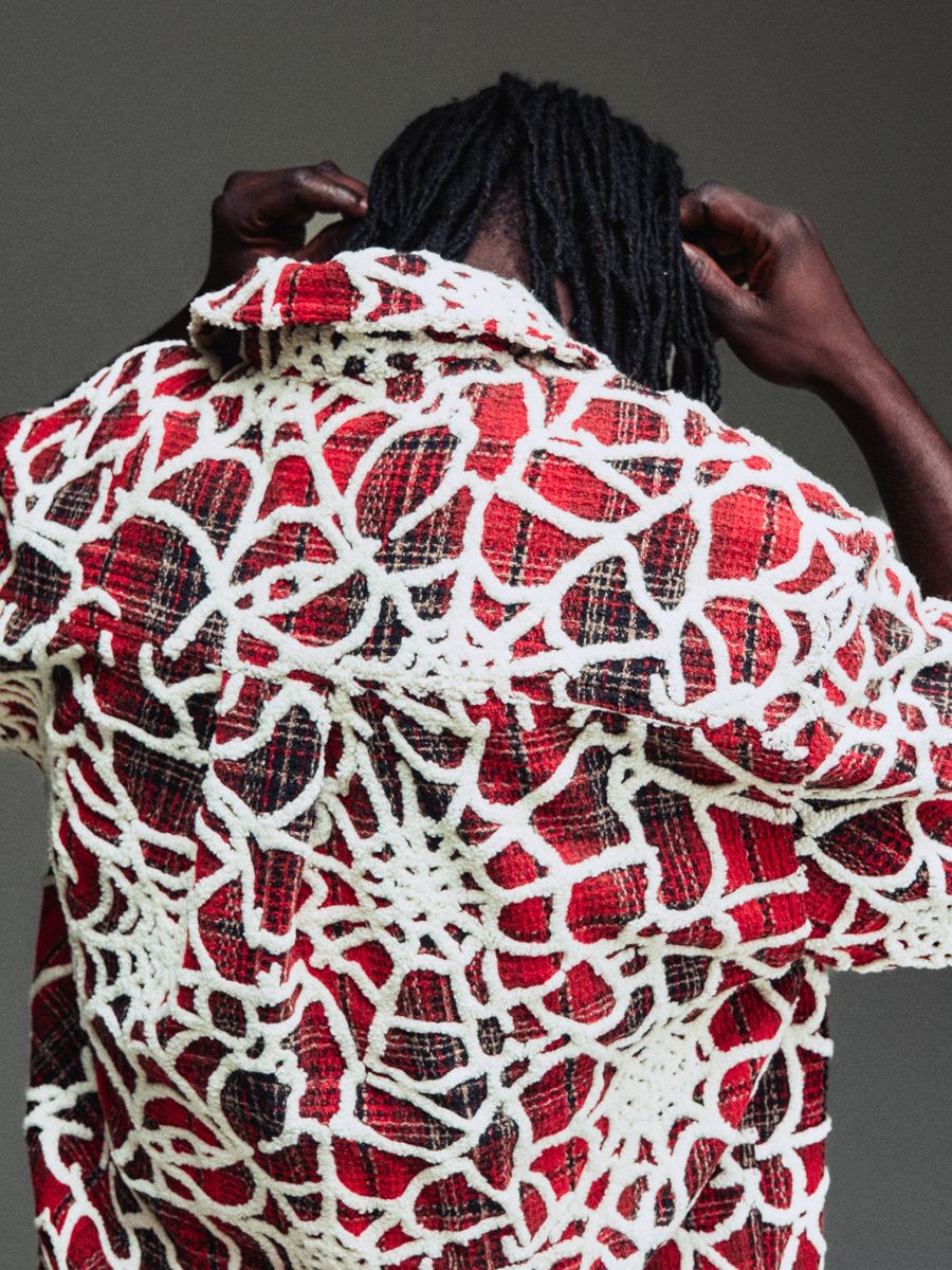 GUAPI BLOOD RED WIDOW WEB SHIRT