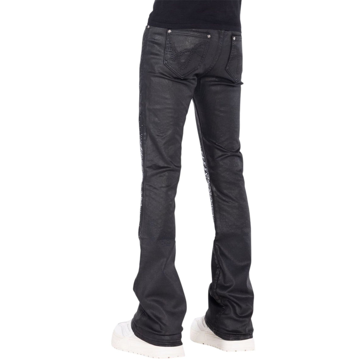 Guapi Obsidian Black Waxed Knight Denim Jeans