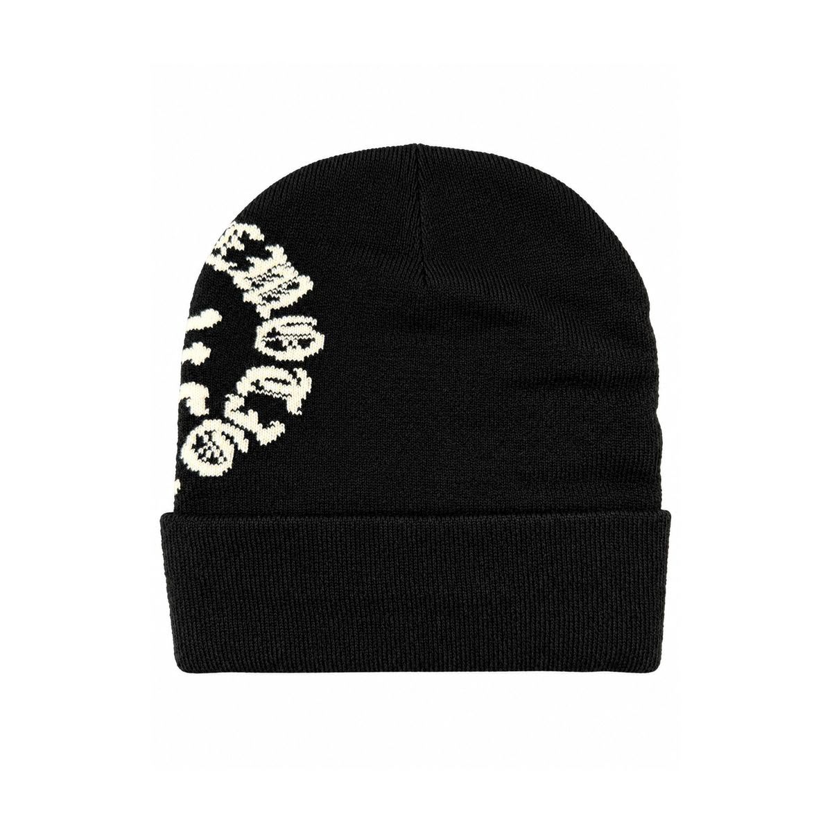 Mixed emotion Black “Logo” Beanie