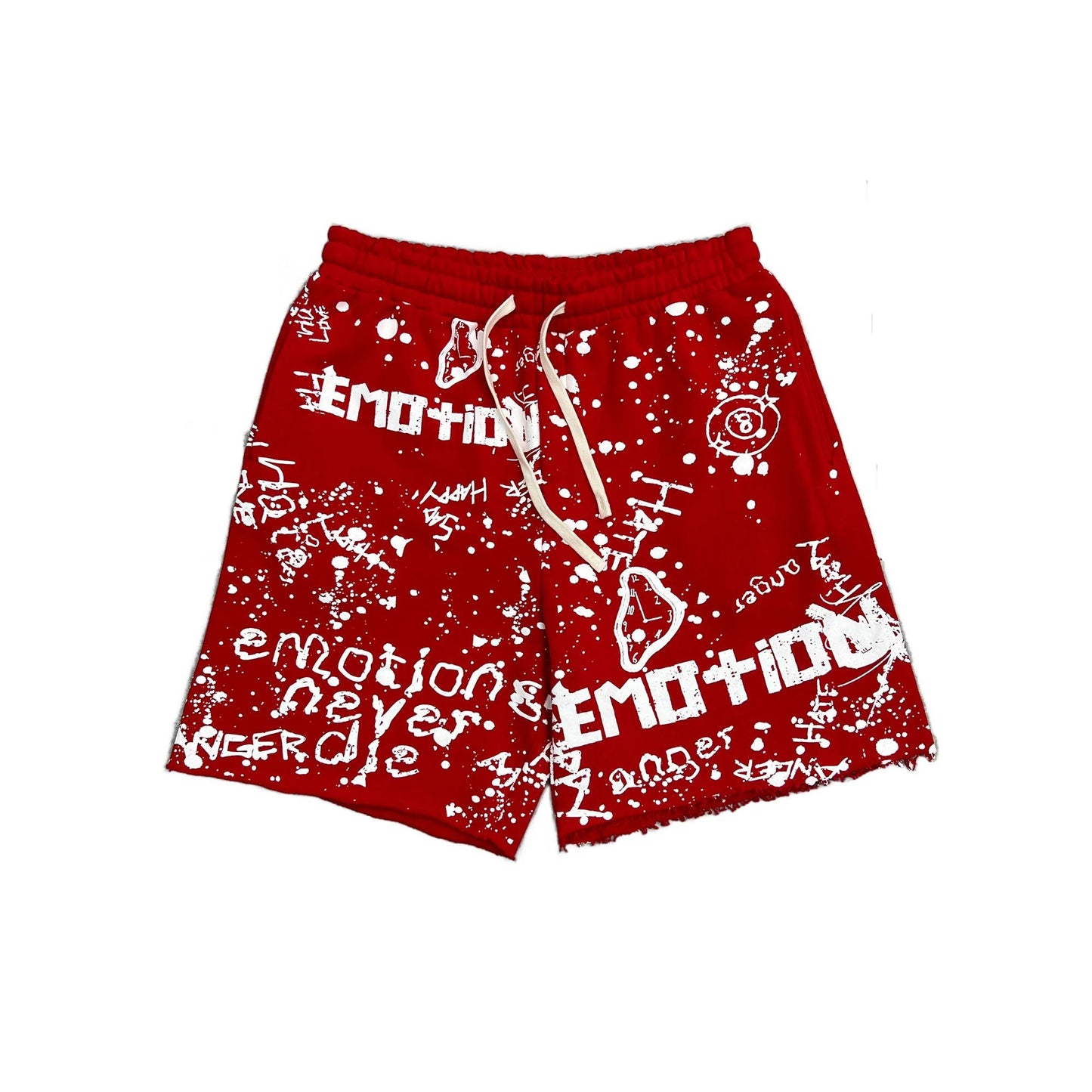 Red graffiti short