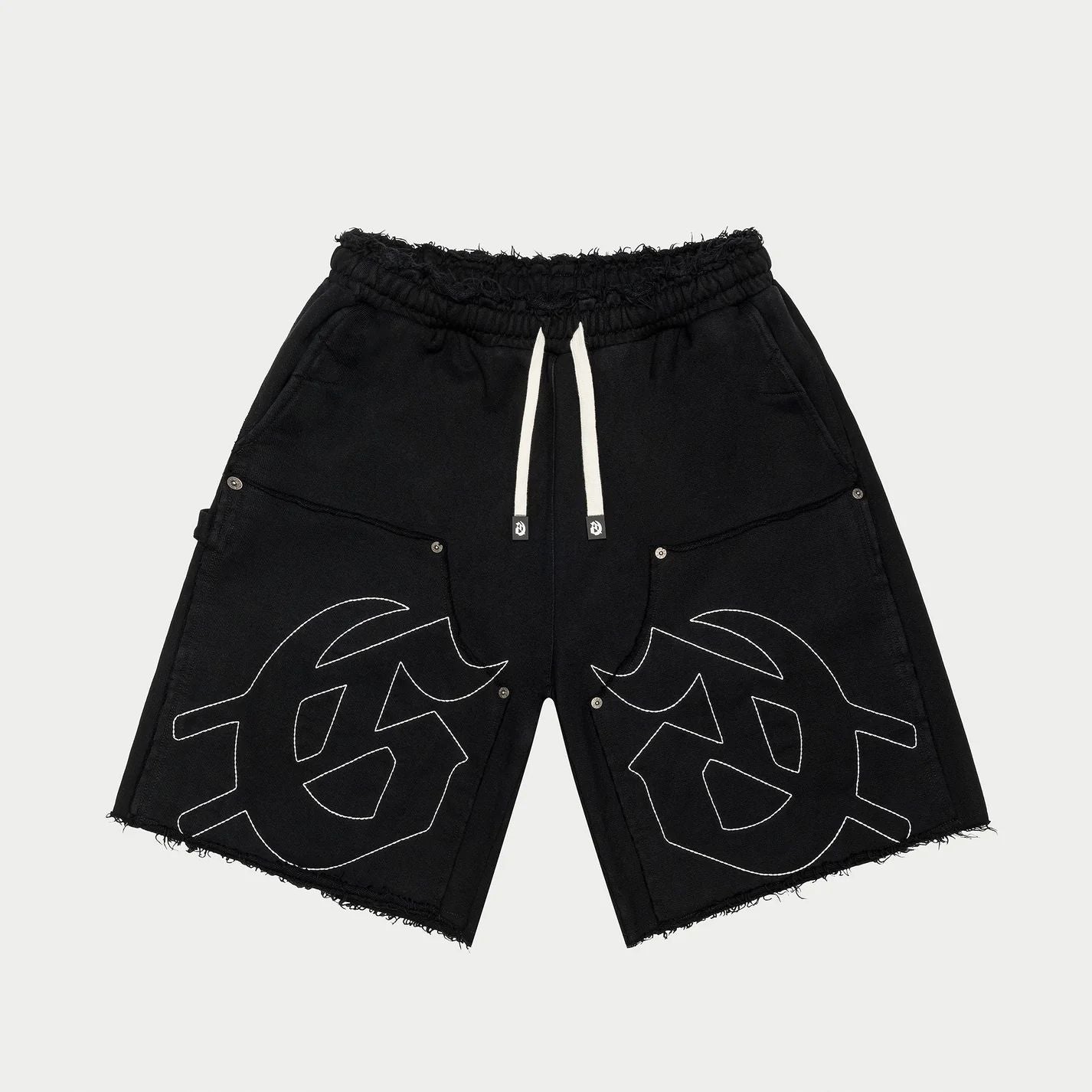 Godspeed Carpenter distressed shorts Black