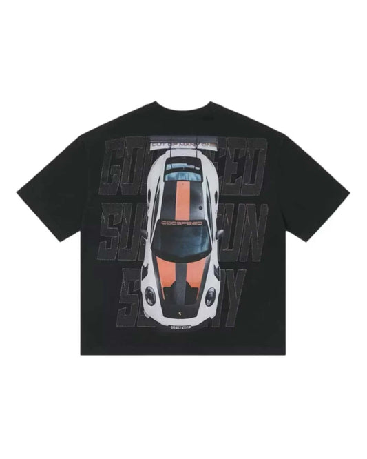 GODSPEED TRACK MODE MIAMI SUPERRUN BOOM T-SHIRT - BLACK