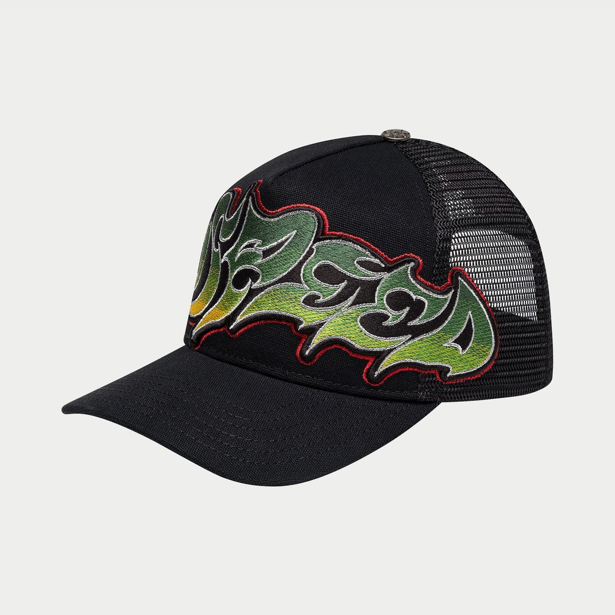 Godspeed GS Neo Trucker Hat (Black/Yellow/Red) BOOM