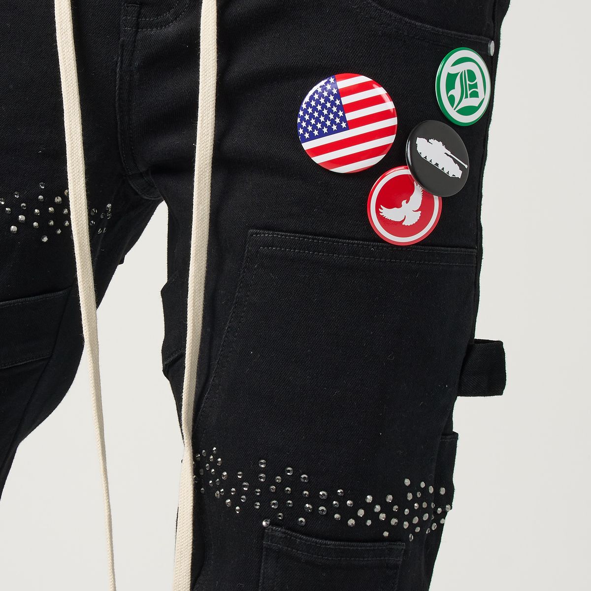 DUAA MEMORY BLACK DENIM JEANS