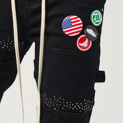 DUAA MEMORY BLACK DENIM JEANS