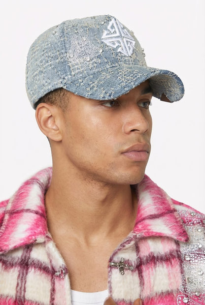 GUAPI Vintage Blue Cross Cap Hat (Gorra)