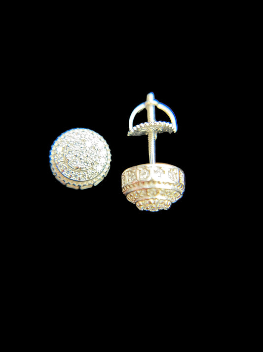 #34 MOISSANITE EARRINGS ( DIAMOND PASS THE TESTER) PANTALLA /ARETE