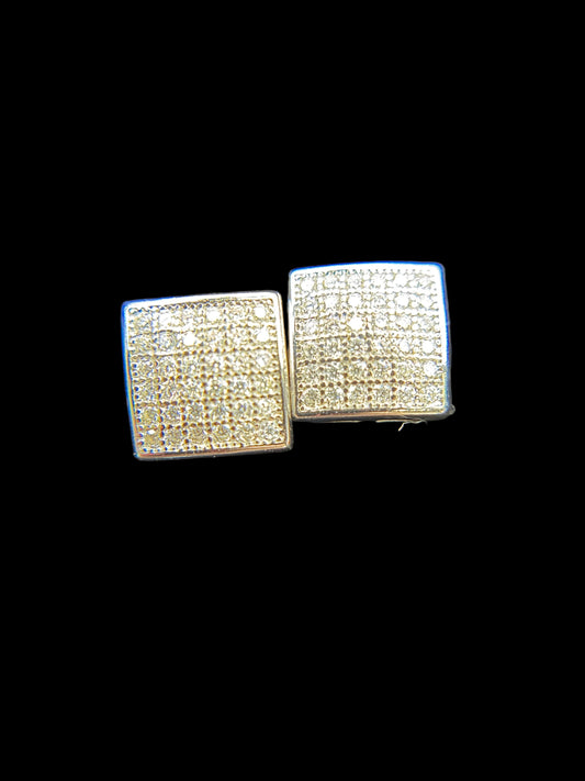 #21 MOISSANITE EARRINGS ( DIAMOND PASS THE TESTER) PANTALLA /ARETE