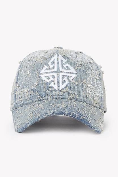 GUAPI Vintage Blue Cross Cap Hat (Gorra)