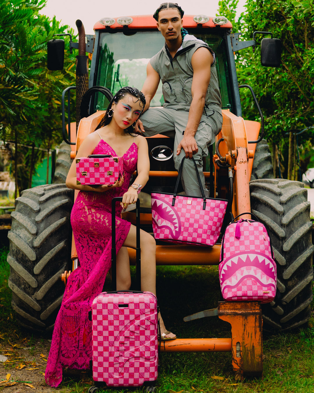 SPRAYGROUND A.I. AFRICAN INTELLIGENCE THE SUNSET RESET BACKPACK - SANDFLOWER COLLAB