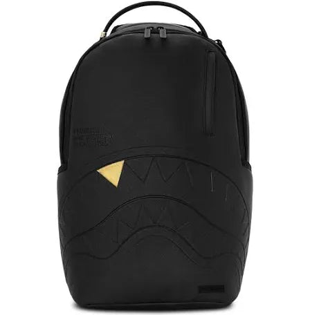 SPRAYGROUND BLACKED OUT EMBOSSED GOLD TOOTH
BACKPACK