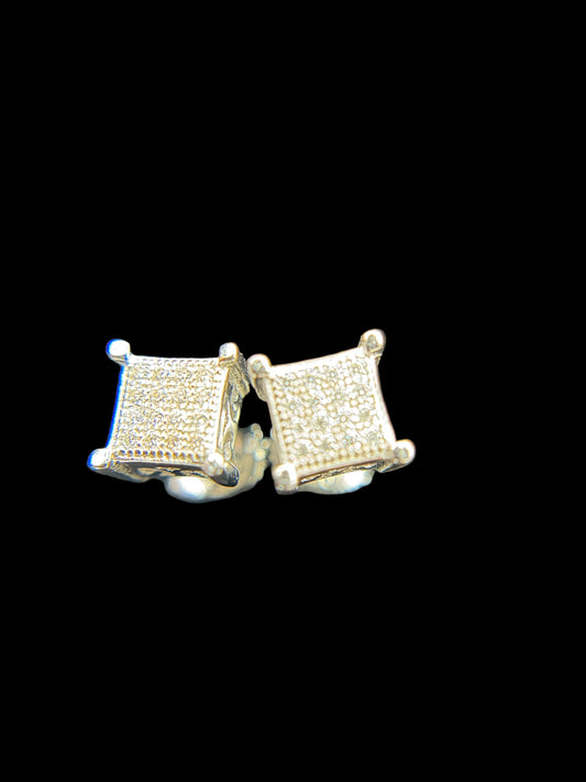 #23 MOISSANITE EARRINGS ( DIAMOND PASS THE TESTER) PANTALLA /ARETE