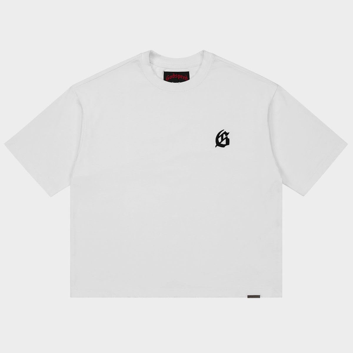 GODSPEED GS LOGO WHITE T-SHIRT