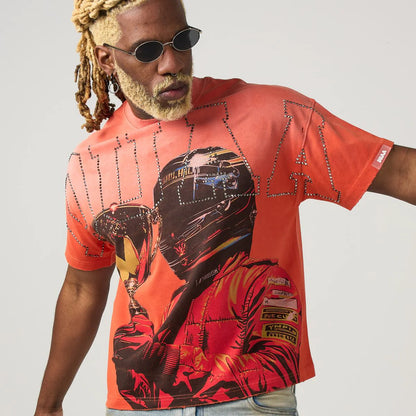 DUAA trophy ss tee orange