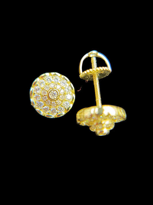 #36 MOISSANITE EARRINGS ( DIAMOND PASS THE TESTER) PANTALLA /ARETE