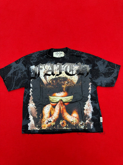MEN BKYS FAITH F-TERRY CROPPED T-SHIRT