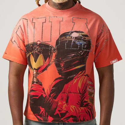 DUAA trophy ss tee orange