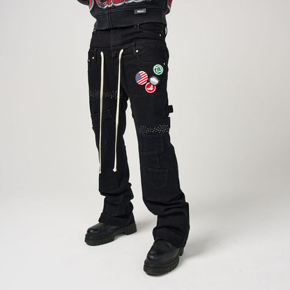 DUAA MEMORY BLACK DENIM JEANS