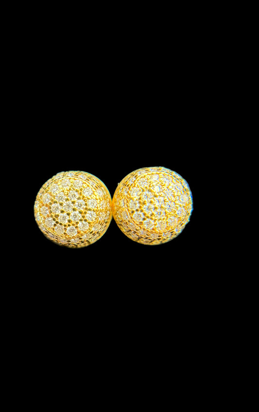 #6 MOISSANITE EARRINGS ( DIAMOND PASS THE TESTER) PANTALLA /ARETE