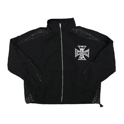 MIXED EMOTION BLACK NYLON JACKET