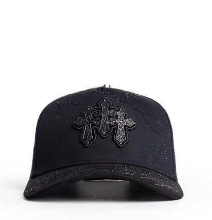 Kevin HAT Black with crosses