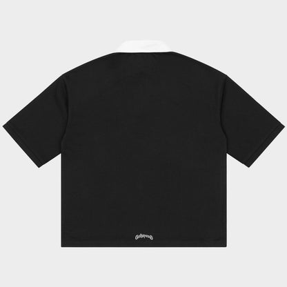 GODSPEED Victor Minimal Crest Polo (Black)