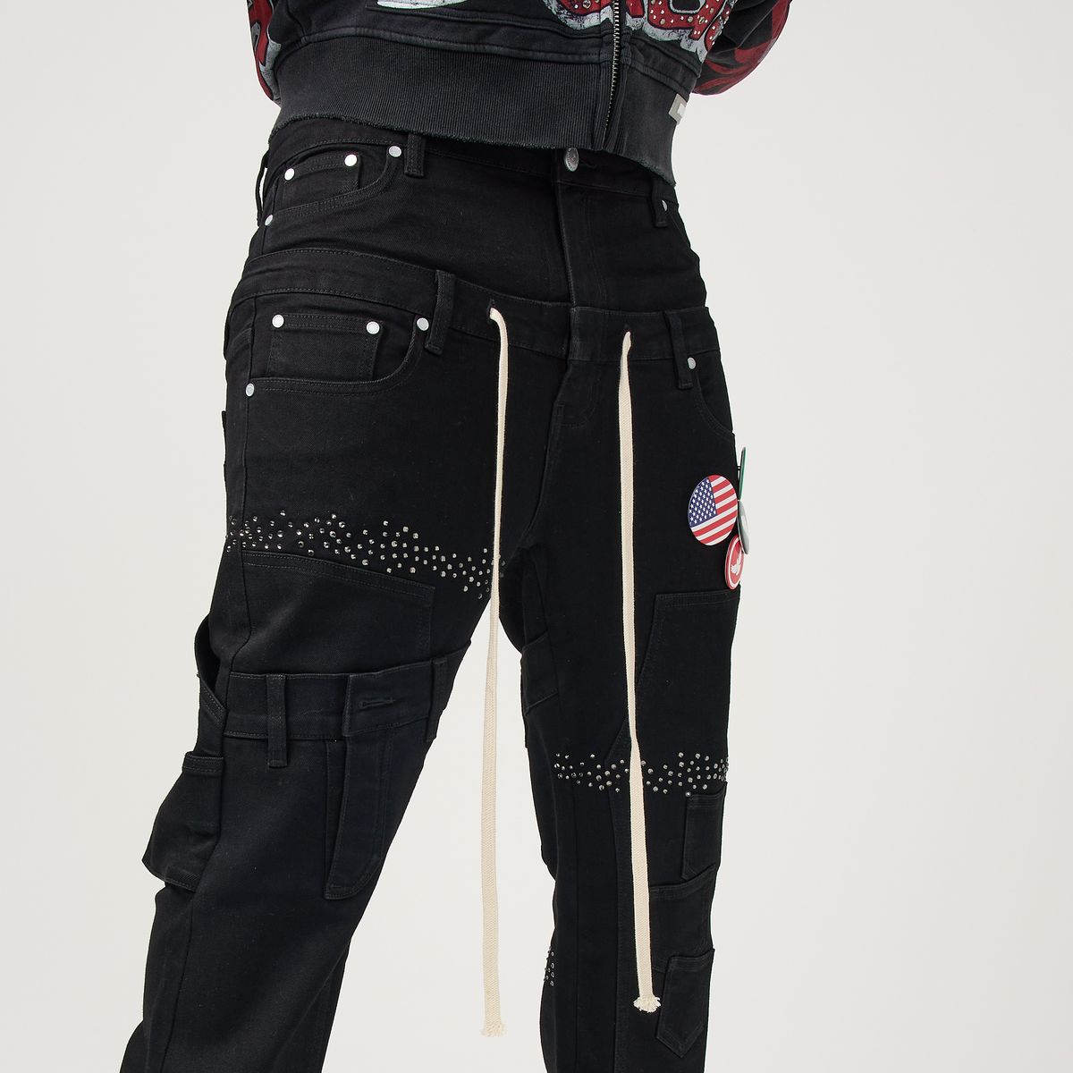 DUAA MEMORY BLACK DENIM JEANS