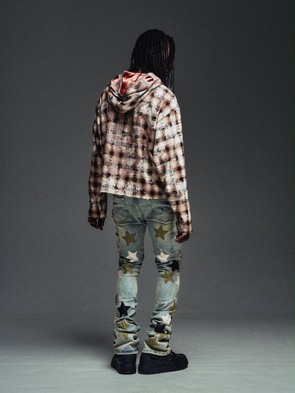 GUAPI Olive Green Vintage Stars Denim JEANS