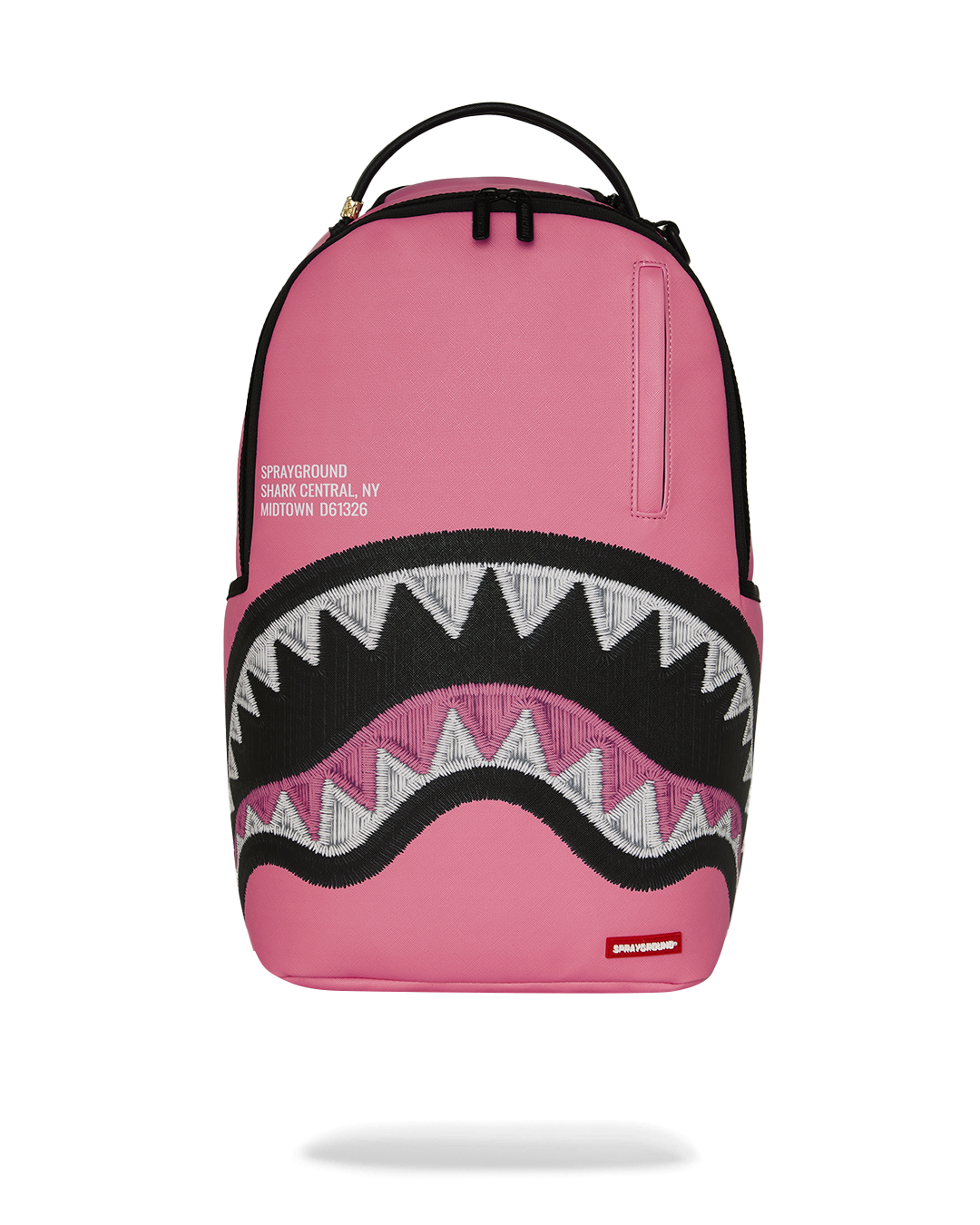 SPRAYGROUND SHARK CENTRAL EMBROIDERED EFFECT BACKPACK