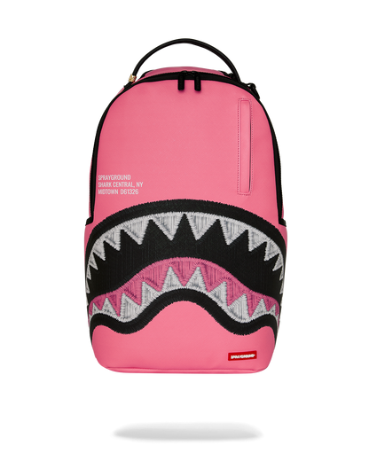 SPRAYGROUND SHARK CENTRAL EMBROIDERED EFFECT BACKPACK
