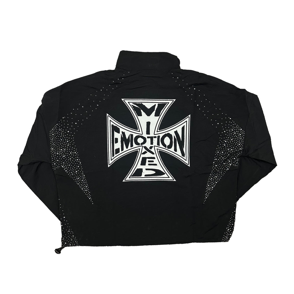 MIXED EMOTION BLACK NYLON JACKET