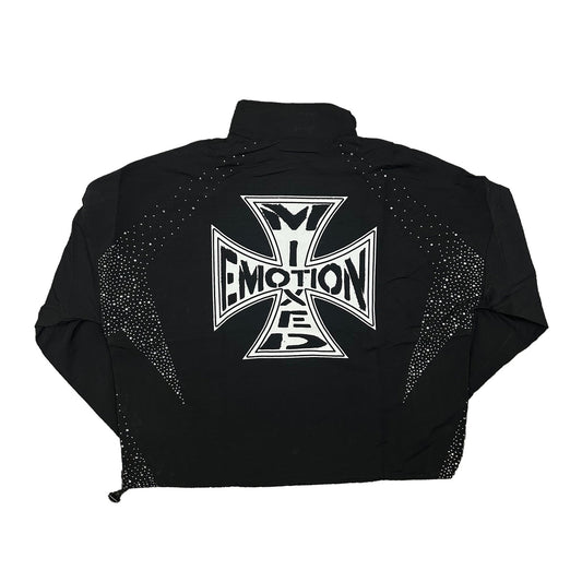 MIXED EMOTION BLACK NYLON JACKET