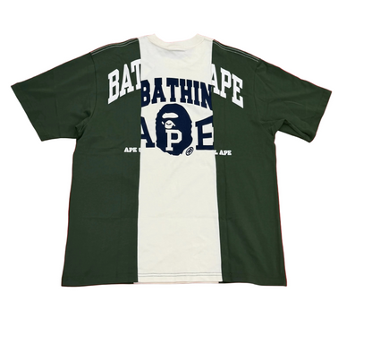 BAPE Green Badges Color Blocking T-Shirt