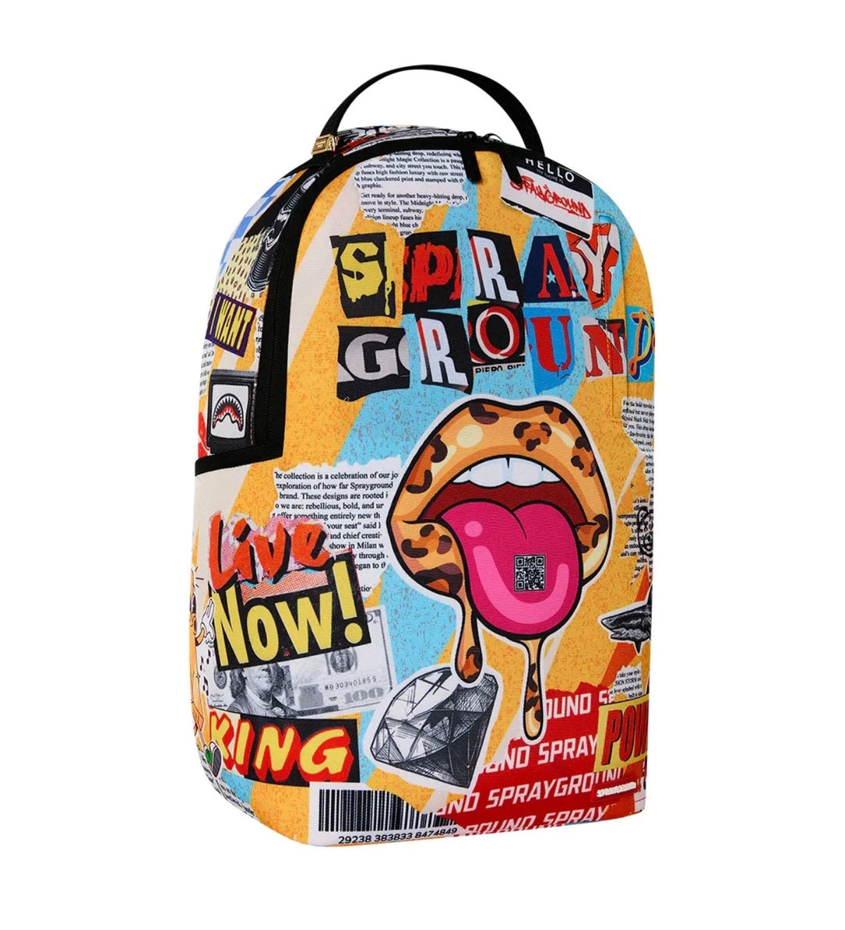 SPRAYGROUND LIPS MAGAZINE COLLAGE BACKPACK